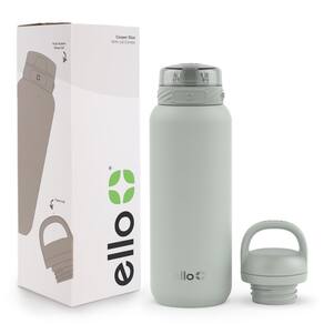 Garrafa de água Ello Cooper 946ml em aço inoxidável com 2 tampas