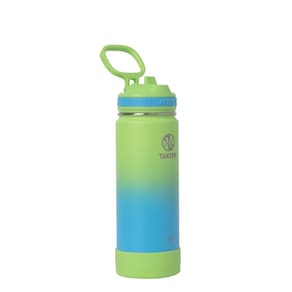 Garrafa de água Takeya Actives em aço inoxidável 530mL com canudo