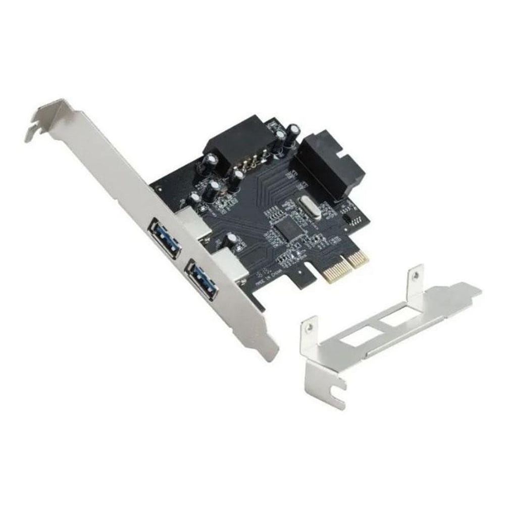 Placa Pci-E 2 Portas Usb 3.0 + 19 Pinos Painel Front 3.0