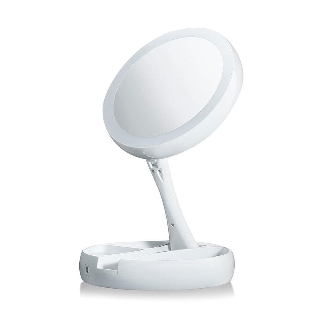 Espelho Makeup  Dupla Face Com Luminária Led
