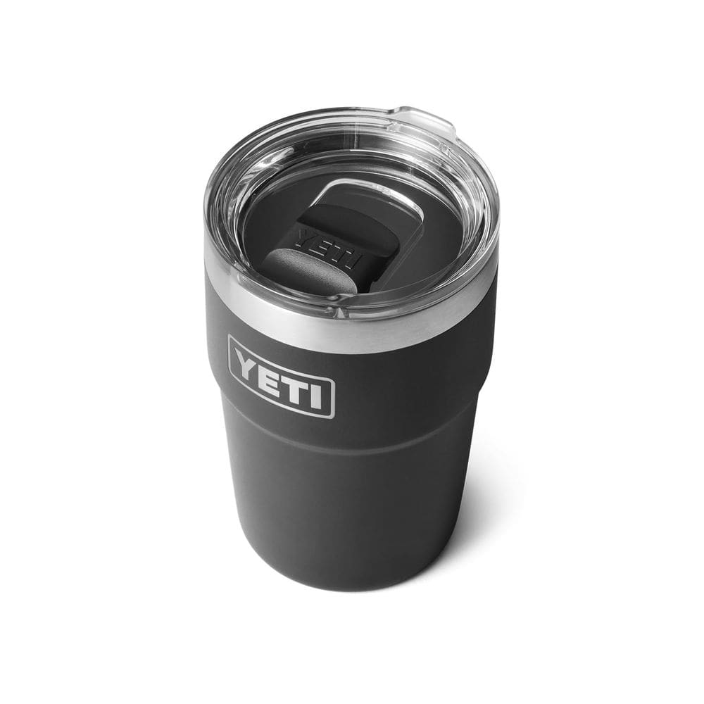 Copo YETI Rambler empilhável de 473 ml, isolado a vácuo, preto