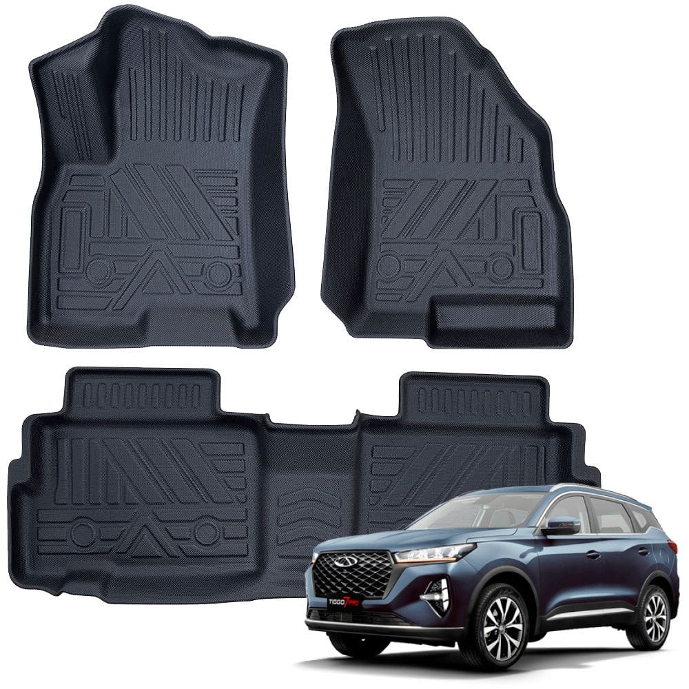 Tapete automotivo bandeja de borracha para TIGGO 7 Conjunto 3 pcs Ekap