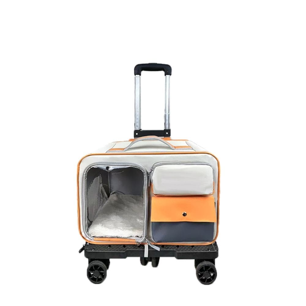 Bolsa Mochila Transporte Pet Luxo Rodinhas Avião Cães Gatos