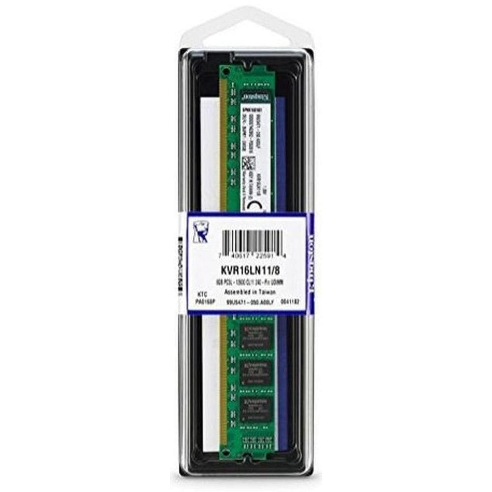 Memória Pc Kingston Kvr16Ln11/8 8Gb 1600Mhz Ddr3 Low 1.35V