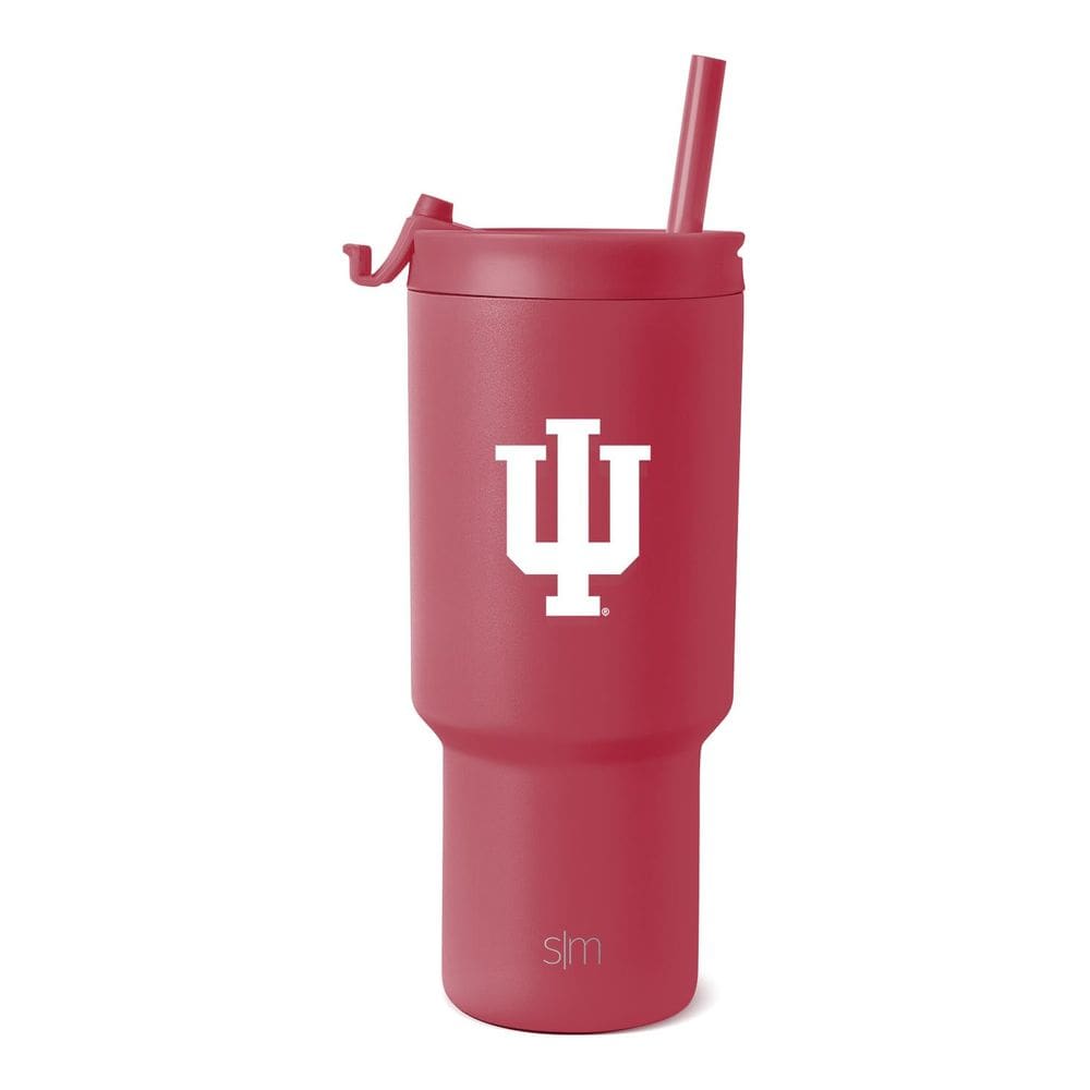 Copo Simple Modern Indiana Hoosiers 900 ml em aço inoxidável