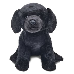 Brinquedo de pelúcia Bearington Chase The Labrador Black Dog 33cm