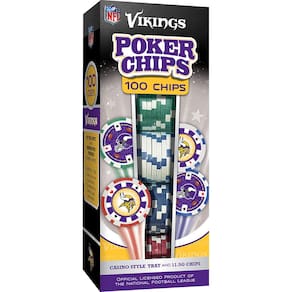 Fichas de pôquer Masterpieces Minnesota Vikings NFL 100pc