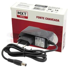 Fonte Mxt Chaveada Pedal/Teclado 9 Vdc 1A Centro Negativo P4