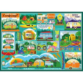 Quebra-cabeça Ceaco Tracy Flickinger Camping Road Trip 500 unidades