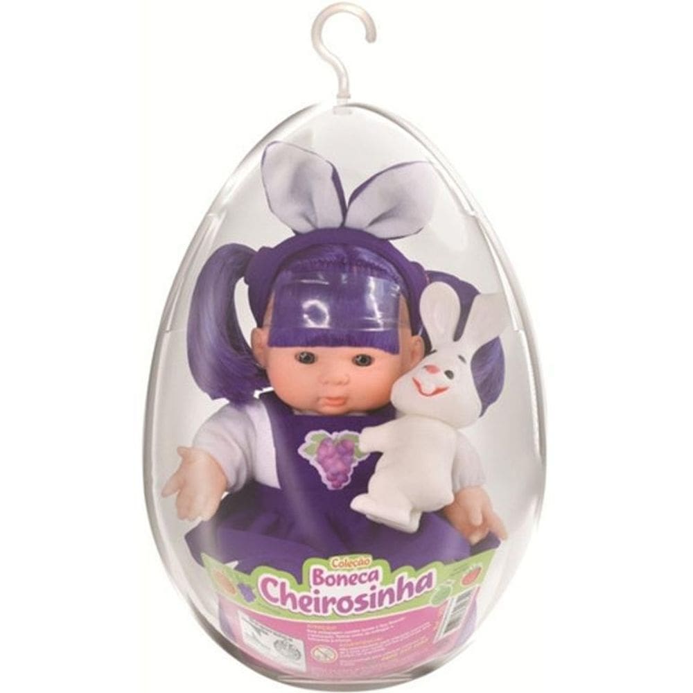 Boneca Cheirosinha Uva Líder Roxa No Ovo