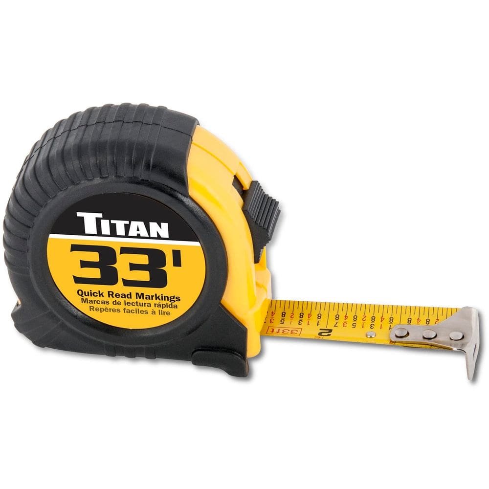 Fita métrica Titan 10908 Marcações de leitura rápida de 10 m/33 pés