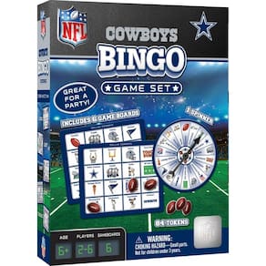 Jogo de bingo Masterpieces Kids Games NFL Dallas Cowboys