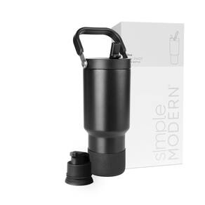 Garrafa de água Simple Modern Trek Pivot 900 ml Midnight Black