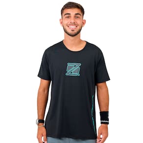 Camiseta Zeiq Esportiva Slim Dry Léo Branco Preta