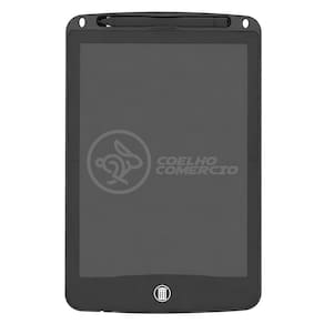 Tablet Lousa Mágica de 10" Pintura Colorida Anotações sem Papel Desenhos Criativos - Cor Preta