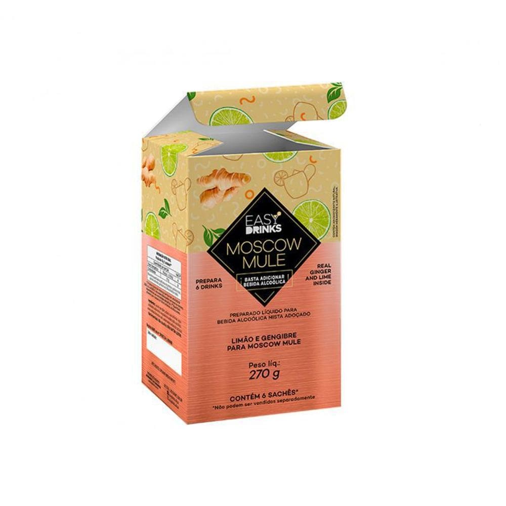 Drinks Moscow Mule Com 6 Sachês  - Easy Drinks 270G