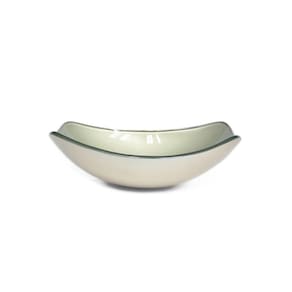 Cuba De Vidro Oval Chanfrada 51Cm Champanhe