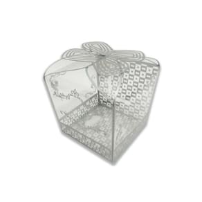Caixa Para Cupcake, Mini Bolo, 10 Unidades, Prata