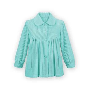 Coleções de camisas de noite, etc., lã macia, com botões, para mulheres