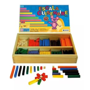 Escala Cuisenaire Completa 294 Peças De Madeira
