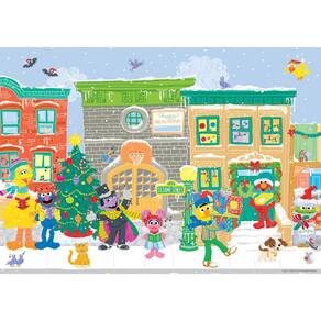 Quebra-cabeça Buffalo Games Sesame Street Carolers 300 peças