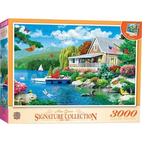 Obras-primas do quebra-cabeça Lakeside Memories 3000 peças