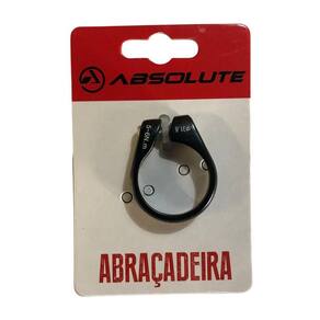 Abraçadeira Selim At161 Alumínio 31 8Mm Preto Com Allen