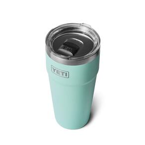 Copo YETI Rambler 887ml de espuma de mar empilhável de aço inoxidável
