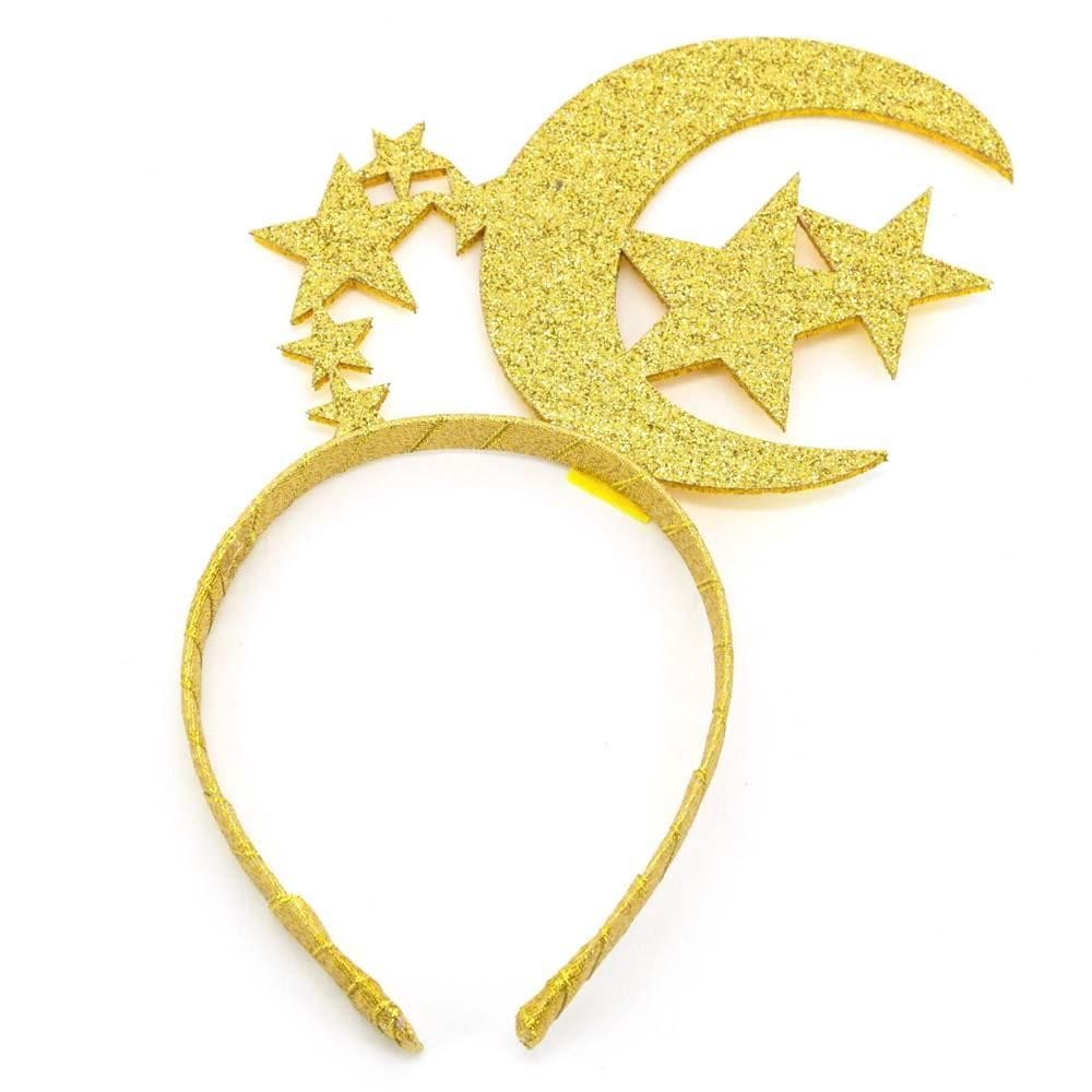 Tiara de Carnaval Luar Play&Fun Dourada