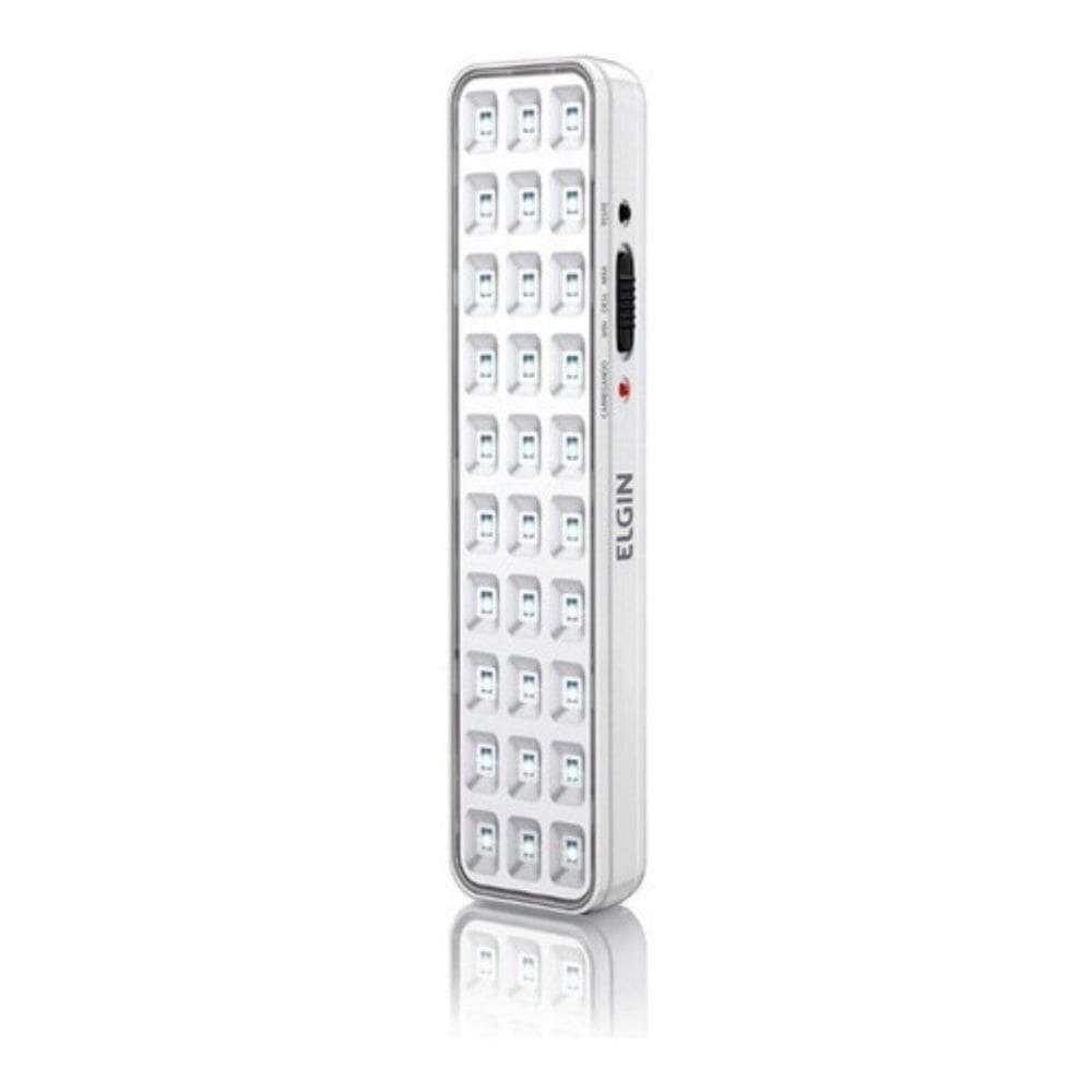 Iluminação de Emergência C/30 LEDs 2W Bivolt Branco Frio ELGIN