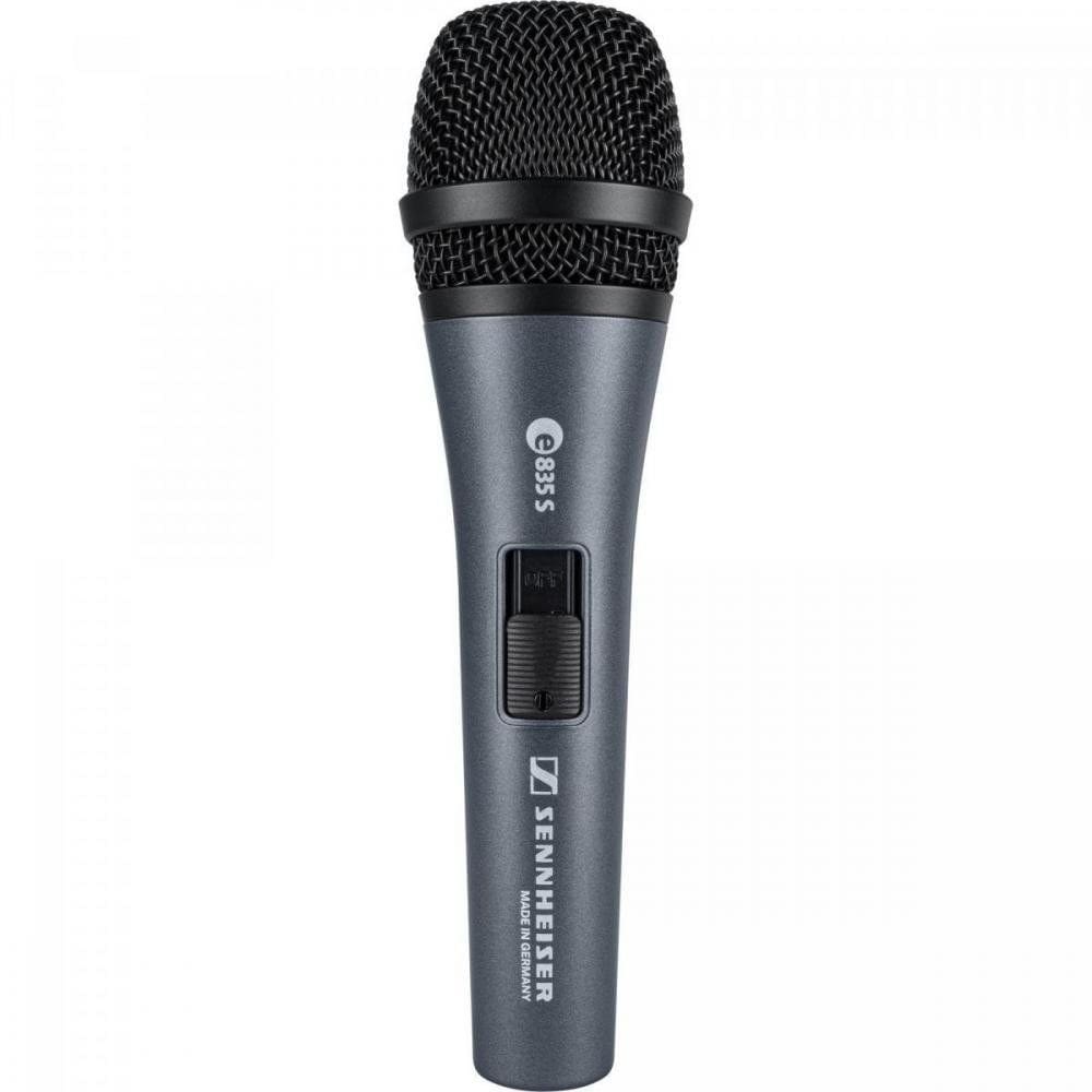 Microfone Dinâmico Cardióide Sennheiser E835-S Conector XLR-3