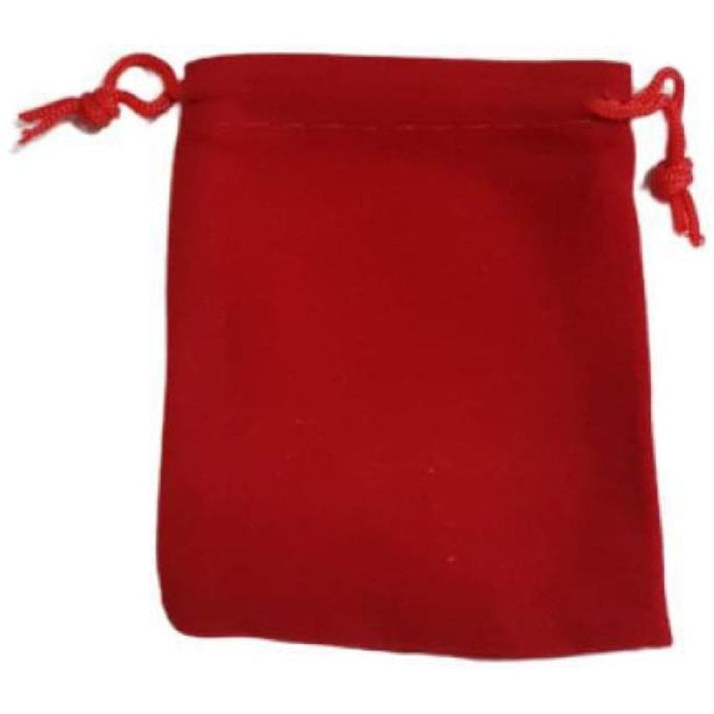 Kit 25 Saquinhos Veludo 7X9 Cm Vermelho