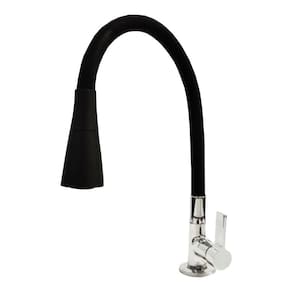 Torneira Cozinha Gourmet Veneza Preta C-70 1/4 Volta Mesa