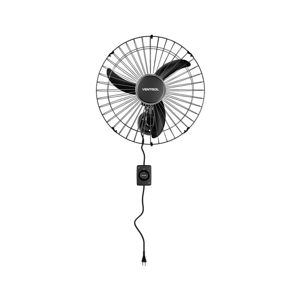 Ventilador OSC de Parede Bivolt 3 Velocidade 200W 3 Pás Inclinação Ajustável Ventisol