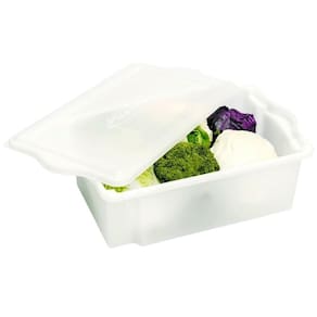 Caixa Plástica Empilha Com Tampa Plasvale 24,5L Cor Natural
