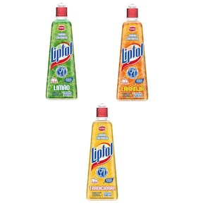 Kit Sabão Liptol Cremoso Limão Tradicional E Laranja - 6 Un