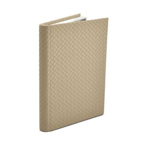 Livro Caixa Em MDF Com Revestimento Em PU Bege Mart 29x21cm