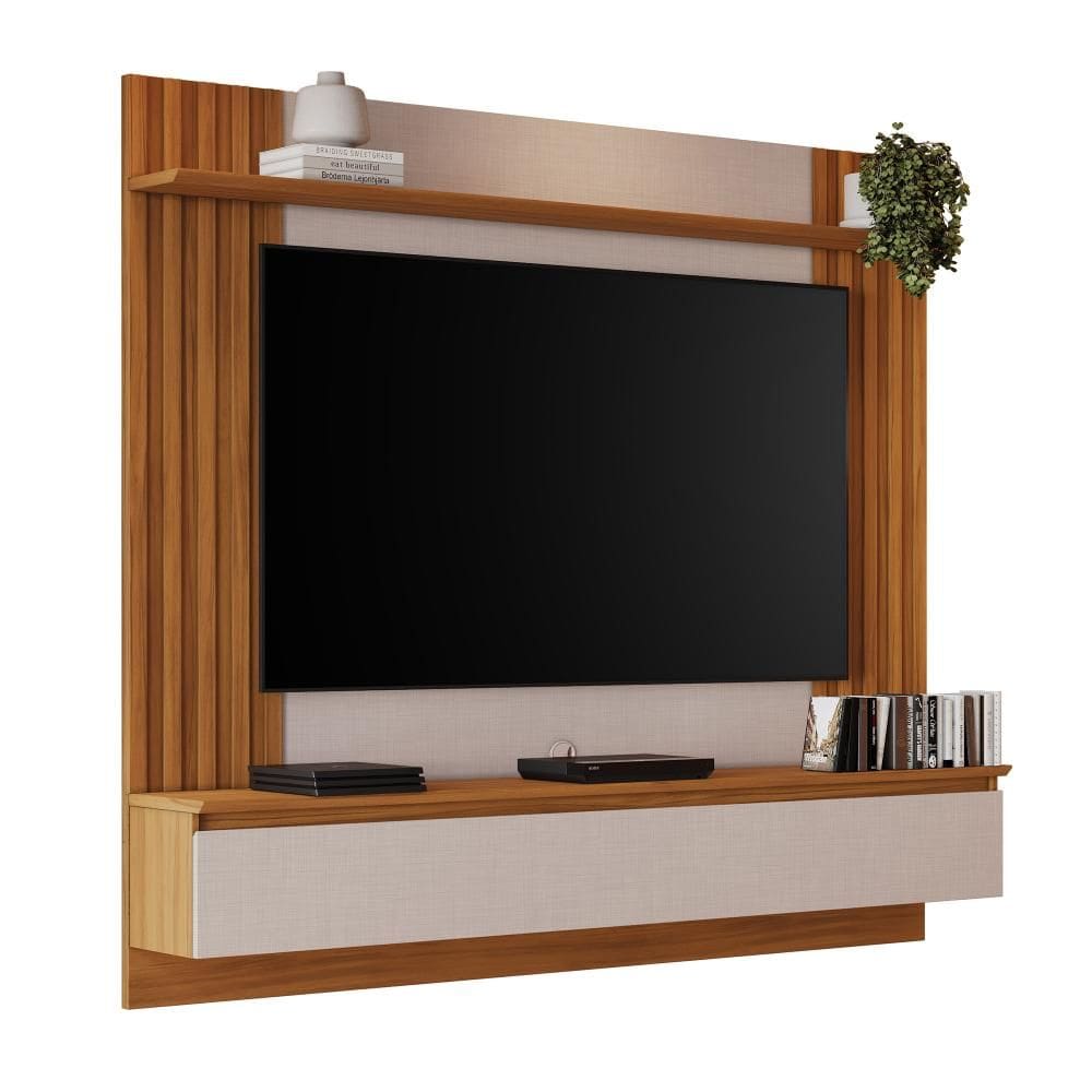 Painel Para Tv Até 65" NT 1365 Freijó/Off White Notável Móveis