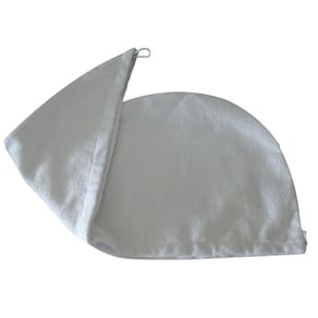 Turbante Para Secar Cabelo Atoalhado Branco