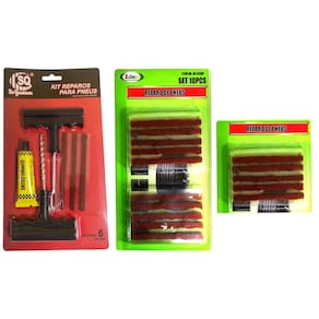 Kit Reparo Conserto Pneu Sem Câmera 15 Macarrões Carro Moto