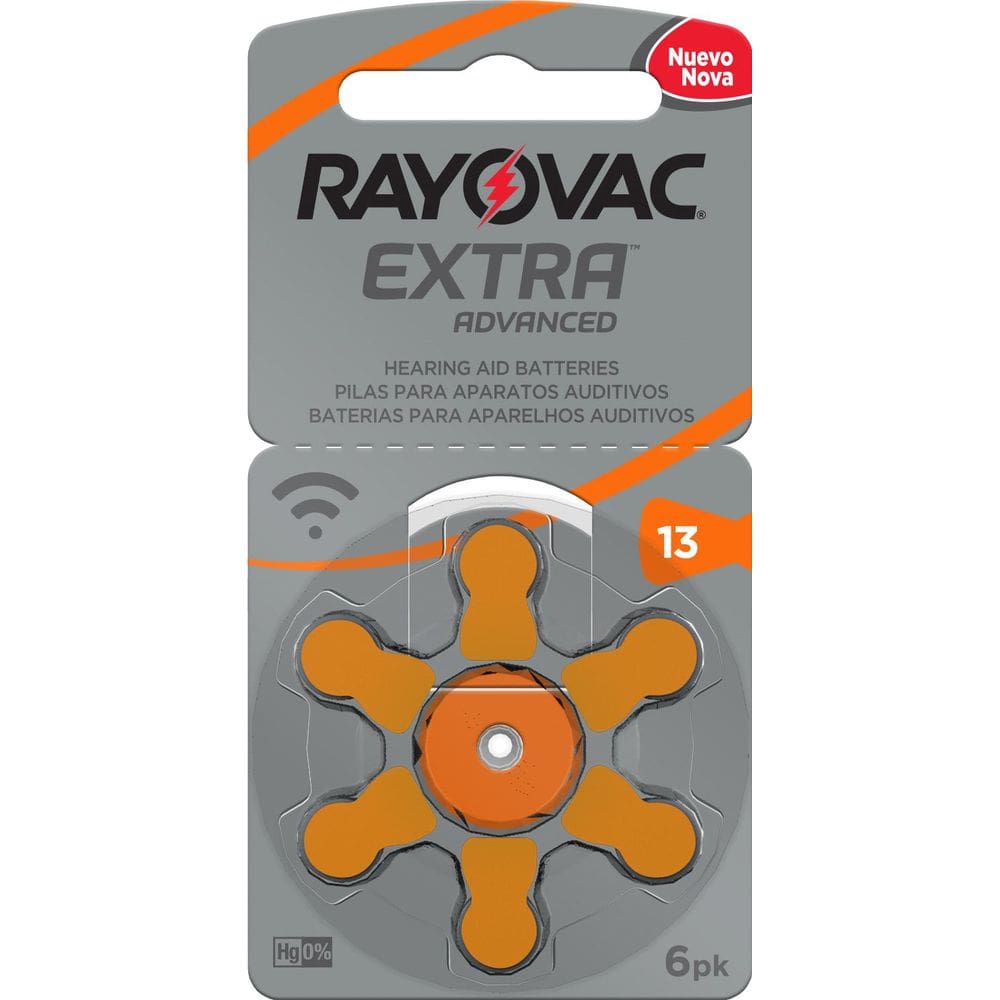 Pilha Rayovac Auditiva nº 13 com 6