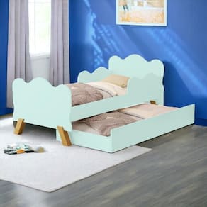 Cama Infantil Angel Menta com Auxiliar Cambel