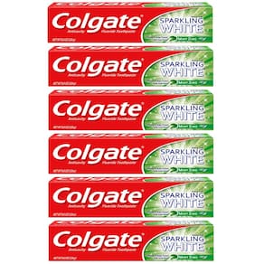 Pasta de dentes Colgate Sparkling White Whitening 240 mL (pacote com 6)