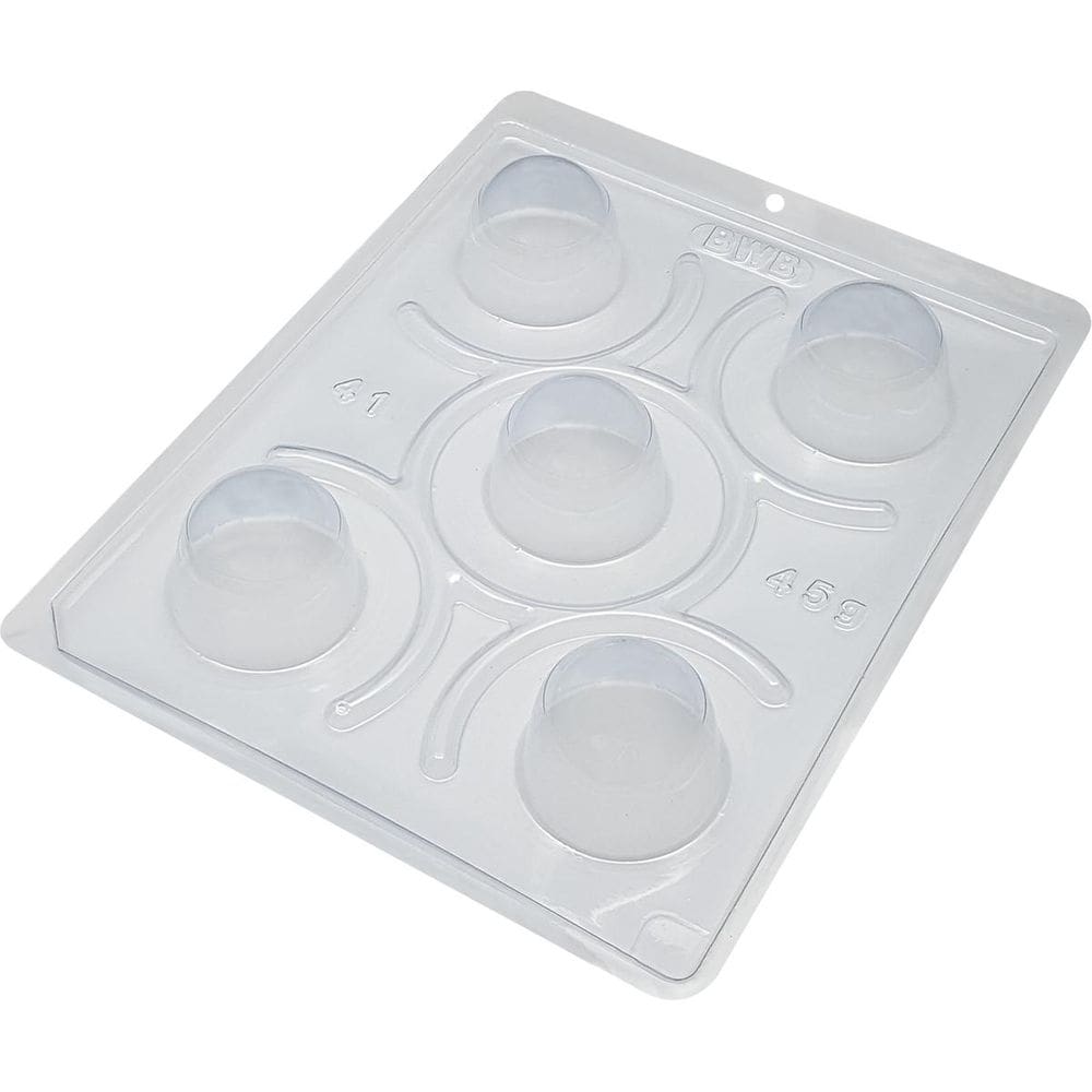 Forma Chocolate Silicone 5 Cav. 45x30 - Pacote 3 Peças
