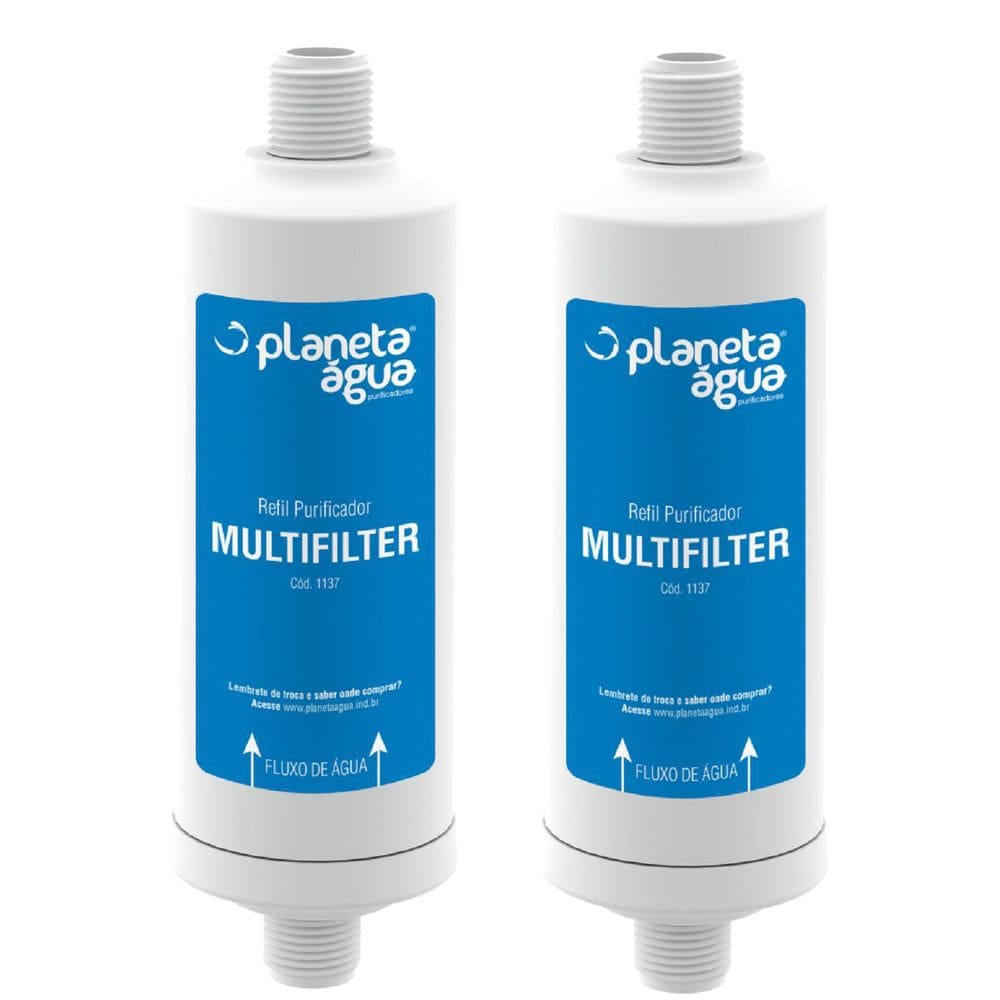 Kit 2 Un Purificador De Água Multifilter Rosca 1/12