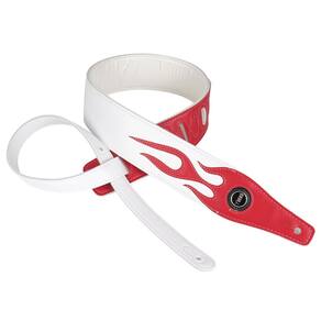 Pulseira de guitarra YUEKO Personality Leather Red Flame Series