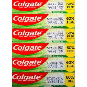Pasta de dente Colgate Sparkling White Whitening 4 onças (pacote com 6)