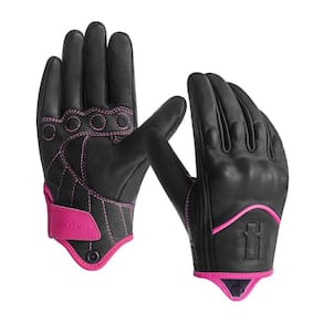 Luvas de motocicleta Harssidanzar GL016 Full Finger Leather