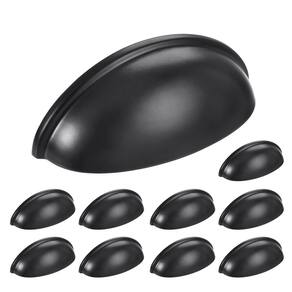 Gaveta Bin Cup Puxa HOMOTEK para armários em preto fosco x10