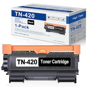 Cartucho de toner HIGCOR TN420 TN-420 preto para impressora Brother